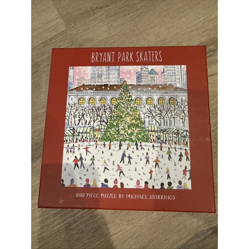Galison Bryant Park Skaters 1000pc Puzzle Michael Storrings 2021 Christmas NEW